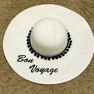 Bon Voyage Straw Vacation Hat